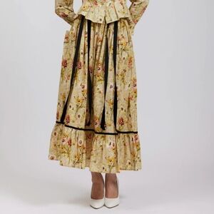 Batsheva x Laura Ashley Kipp Skirt in Witton floral print skirt 16 XL